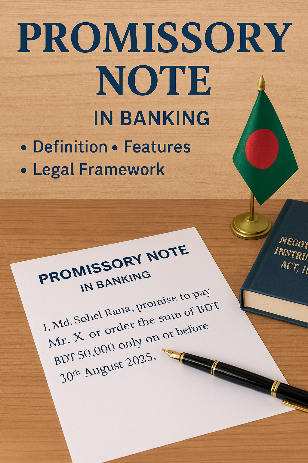Promissory Note – Definition, Features, and Legal Framework